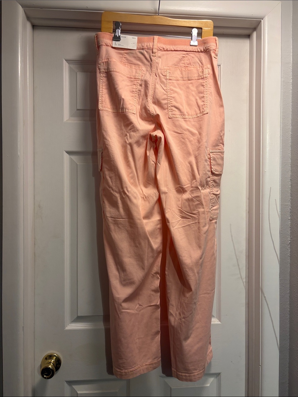 NWT AE Dreamy Drape Stretch Cargo Super High-Waisted Baggy Wide-Leg Pant sz 6 - Picture 9 of 11